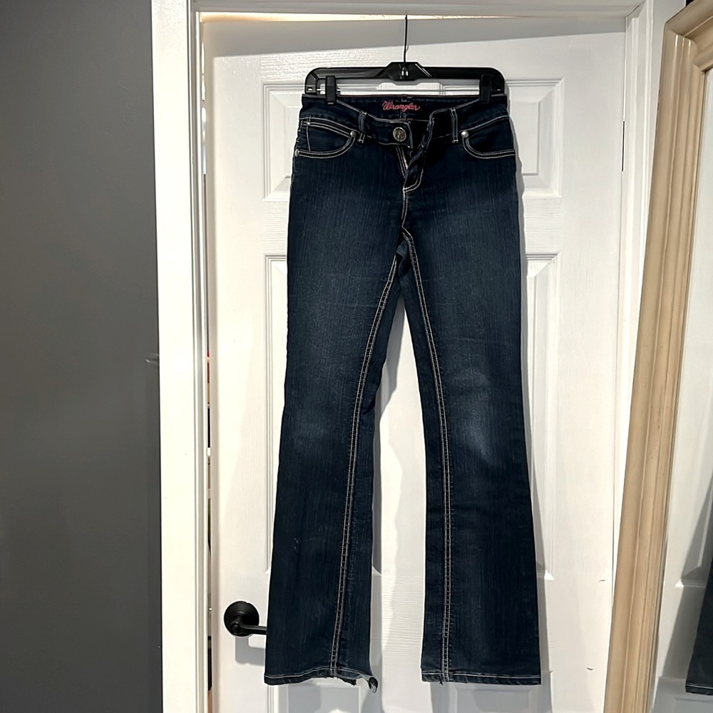 Wrangler jeans, boot cut, size 3/4x34
